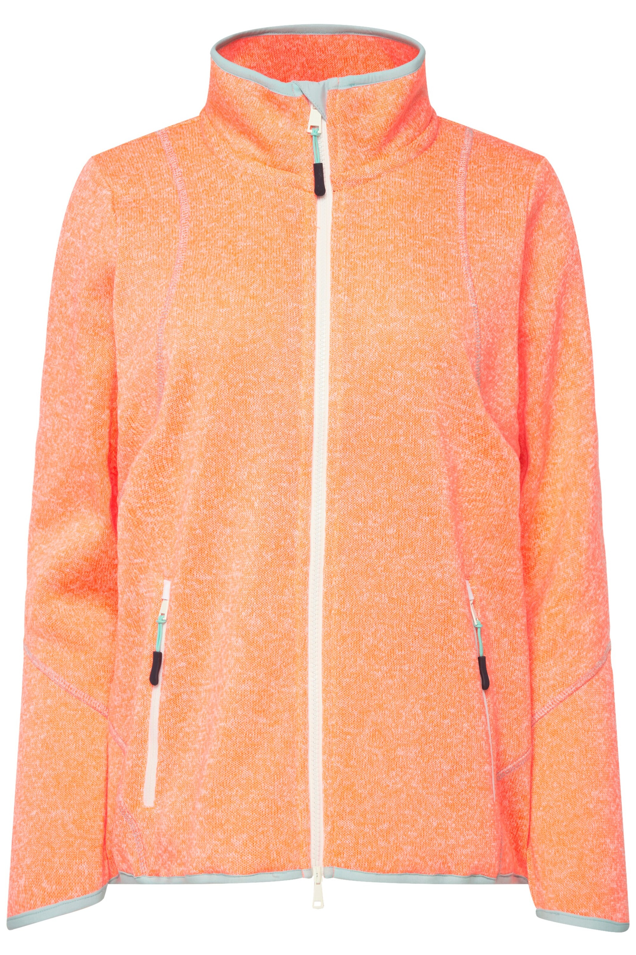 LAURASØN Sweatjacke in Orange: Vorderseite