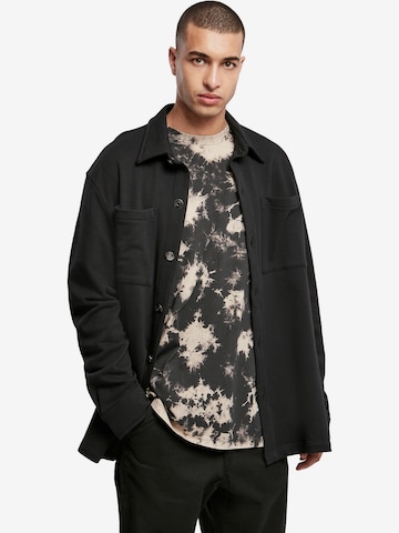 Urban Classics Comfort fit Between-Season Jacket in Black: front