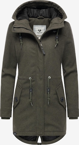 Ragwear Зимно палто 'Ellba' в зелено: отпред