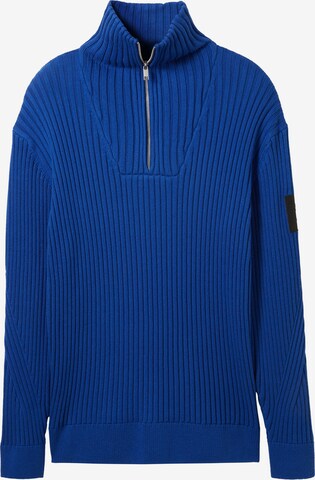 TOM TAILOR DENIM Sweater in Blue: front