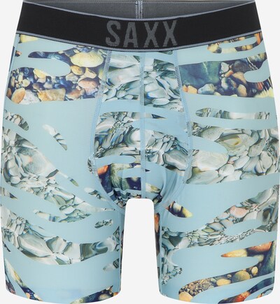SAXX Sportunterhose 'DROPTEMP' in rauchblau / grau / schwarz, Produktansicht