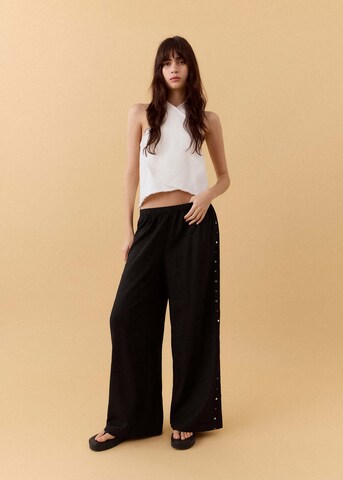 MANGO TEEN Regular Pants 'Basicrn' in Black