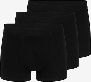 Almonu Boxer shorts 'Cotton' in Black: front