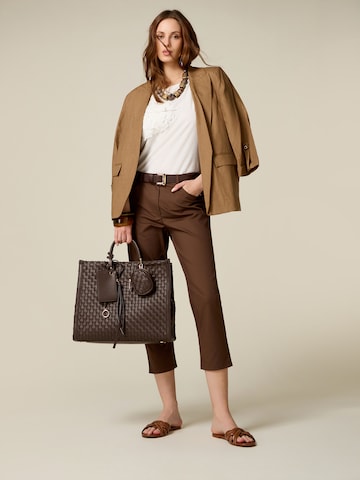 Effilé Pantalon oltre en marron