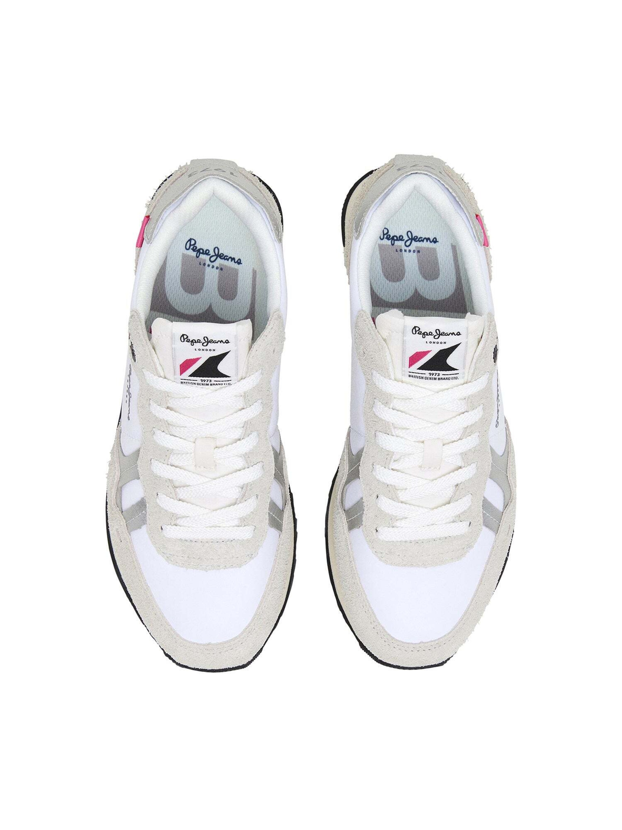 Sneaker bassa 'Brit Fly' di Pepe Jeans in bianco