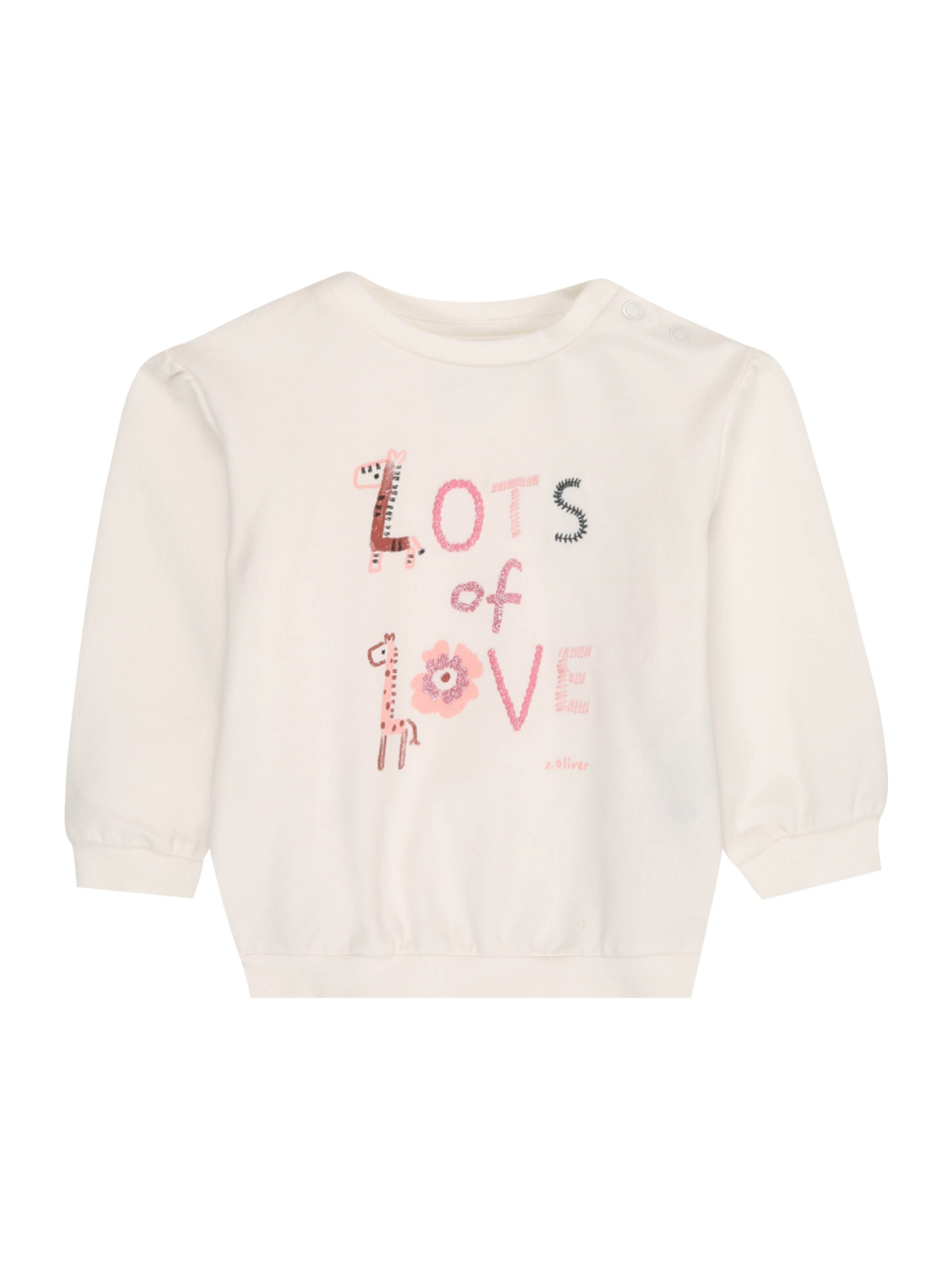 s.Oliver Sweatshirt in Beige: Vorderseite