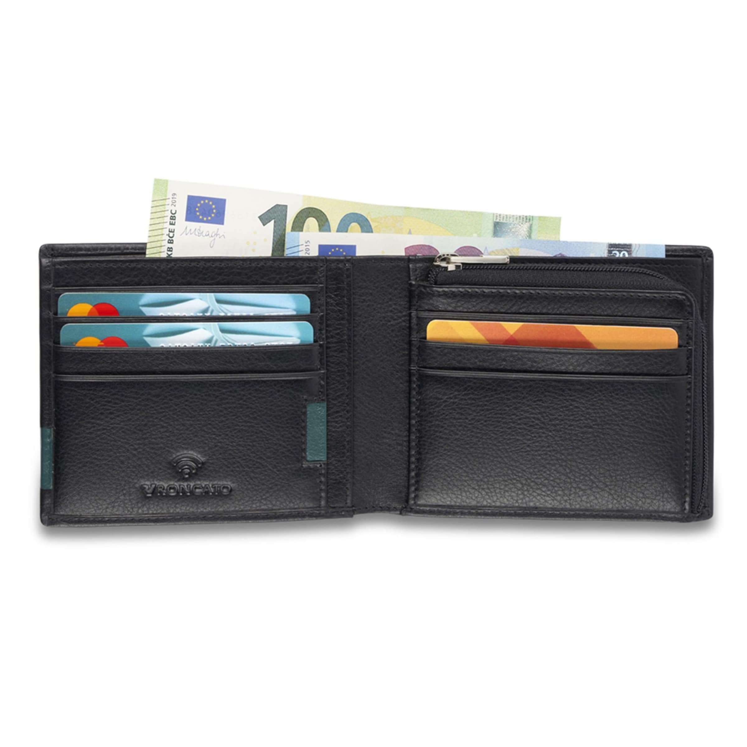 Roncato Portemonnaie 'Monaco' in Schwarz