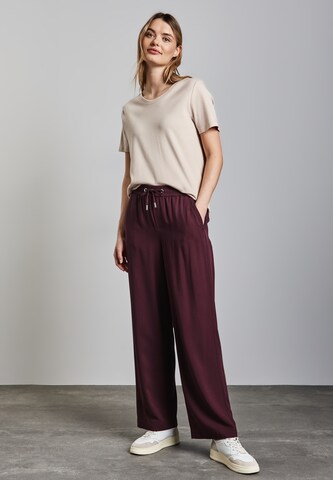 STREET ONE Loose fit Pants in Red