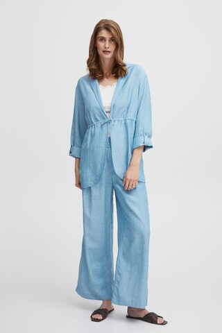 Wide Leg Pantalon 'Lin Cu 1' Fransa en bleu