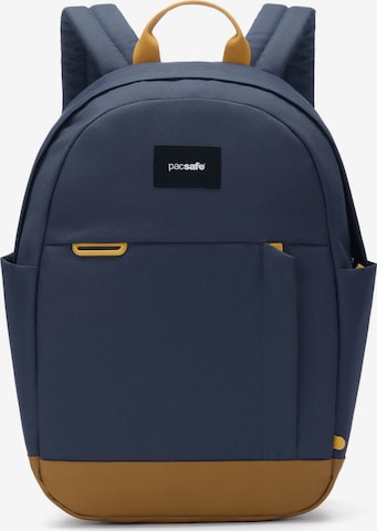 Zaino 'Go' di Pacsafe in blu: frontale