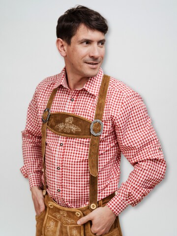 Hofglanz Regular Fit Trachtenhemd in Rot