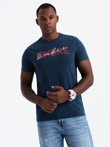 Ombre Shirt in Blue: front