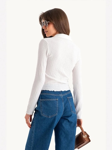 Hiccup Blouse in Wit