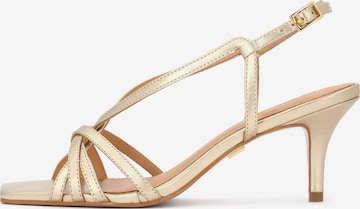 Kazar Босоножки с ремешком в Золотой: спереди