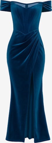 GODDIVA Evening Dress in Blue: front