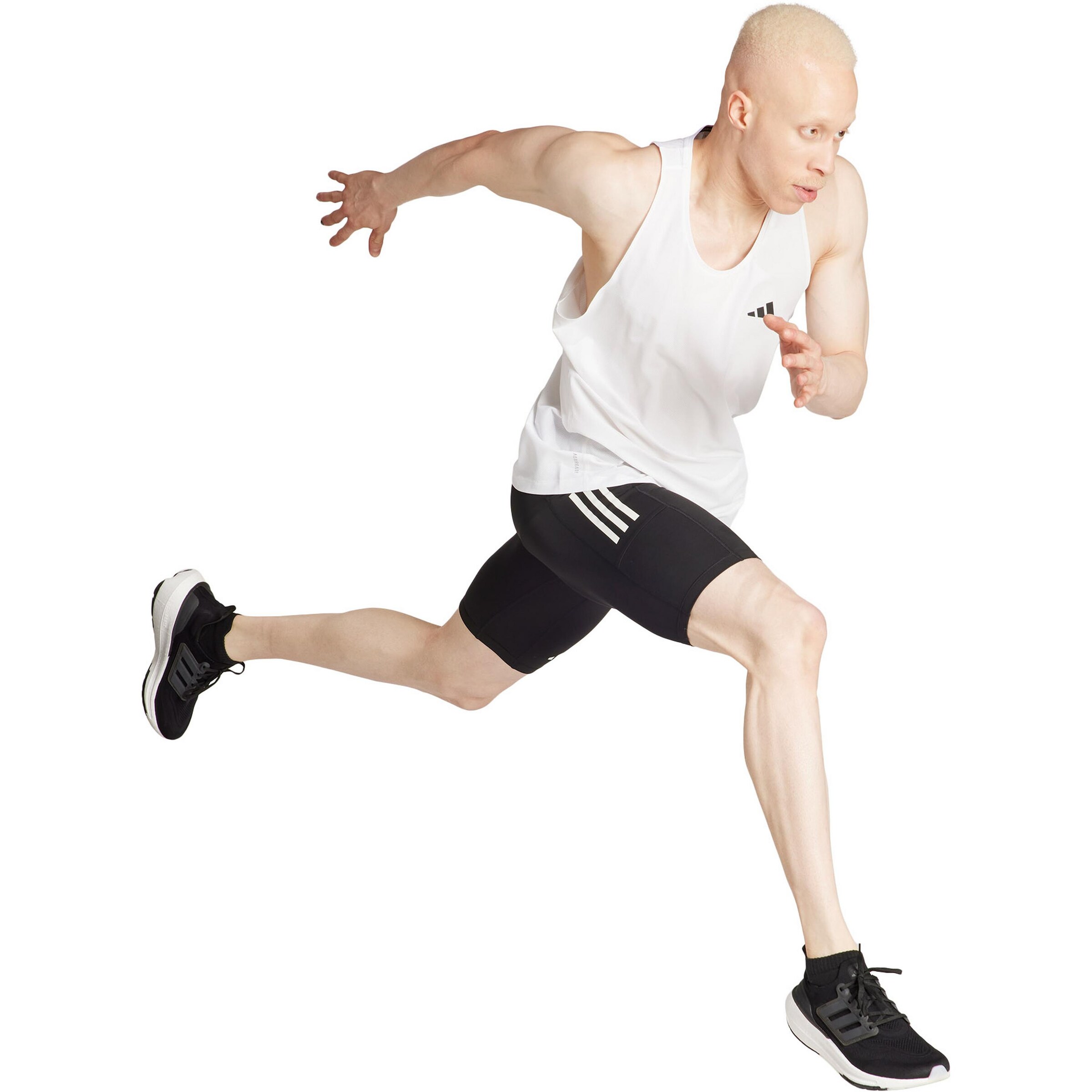 ADIDAS PERFORMANCE Skinny Sportbroek 'Own The Run' in Zwart