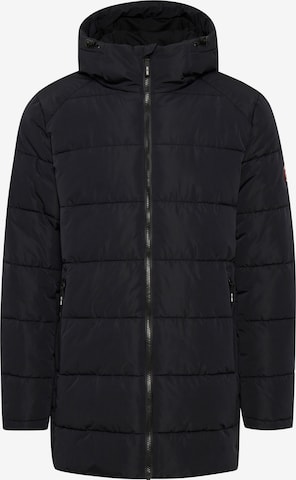 INDICODE JEANS Winter Jacket 'Hersh' in Black: front