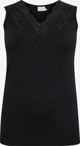 KAFFE CURVE Top 'Lima' in Black: front