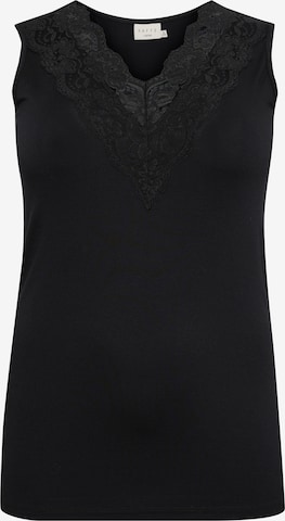 KAFFE CURVE Top 'Lima' in Black: front