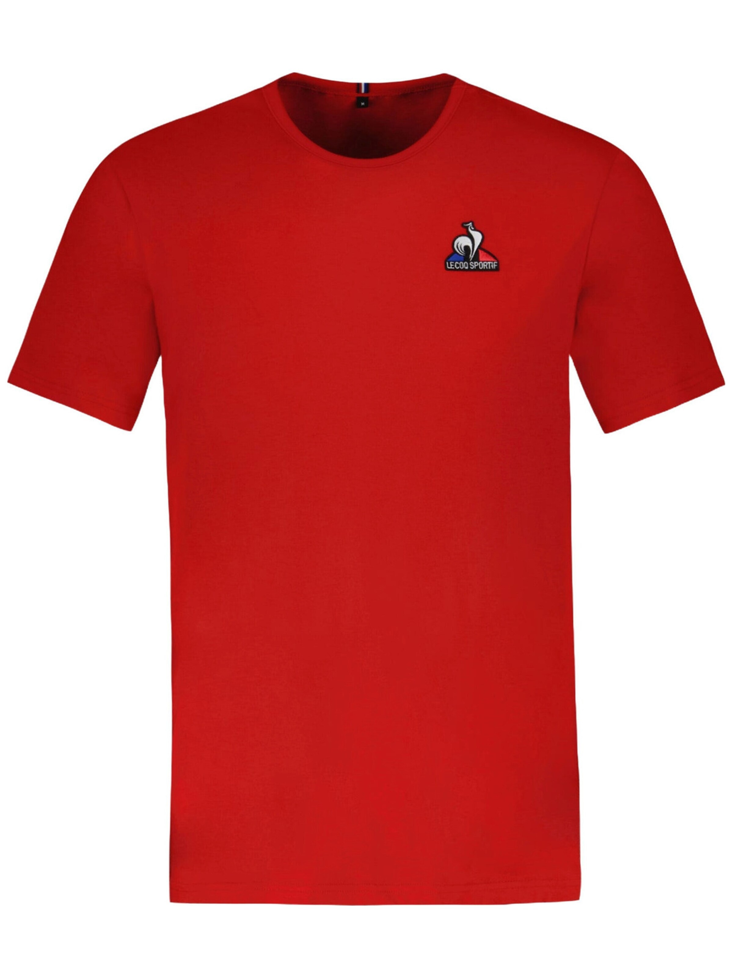 LE COQ SPORTIF - Camiseta 'Le Coq Sportif Ess Tee Ss' en rojo: frente