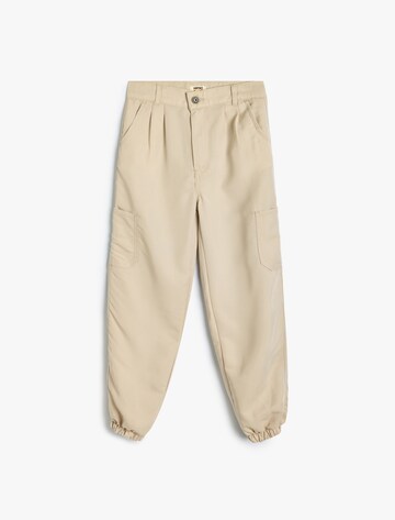 Koton Tapered Trousers in Beige: front