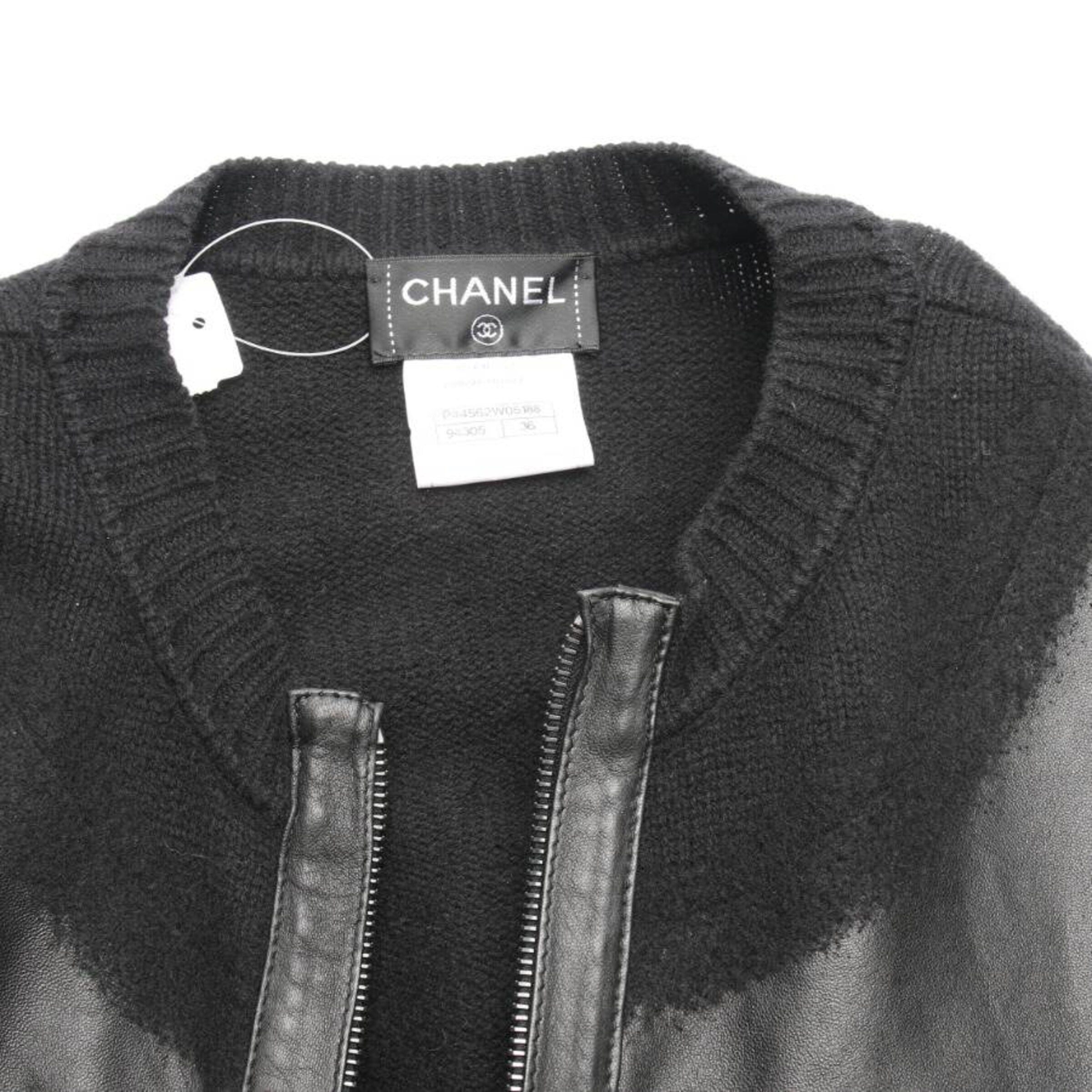CHANEL Jacket & Coat in XS in Black