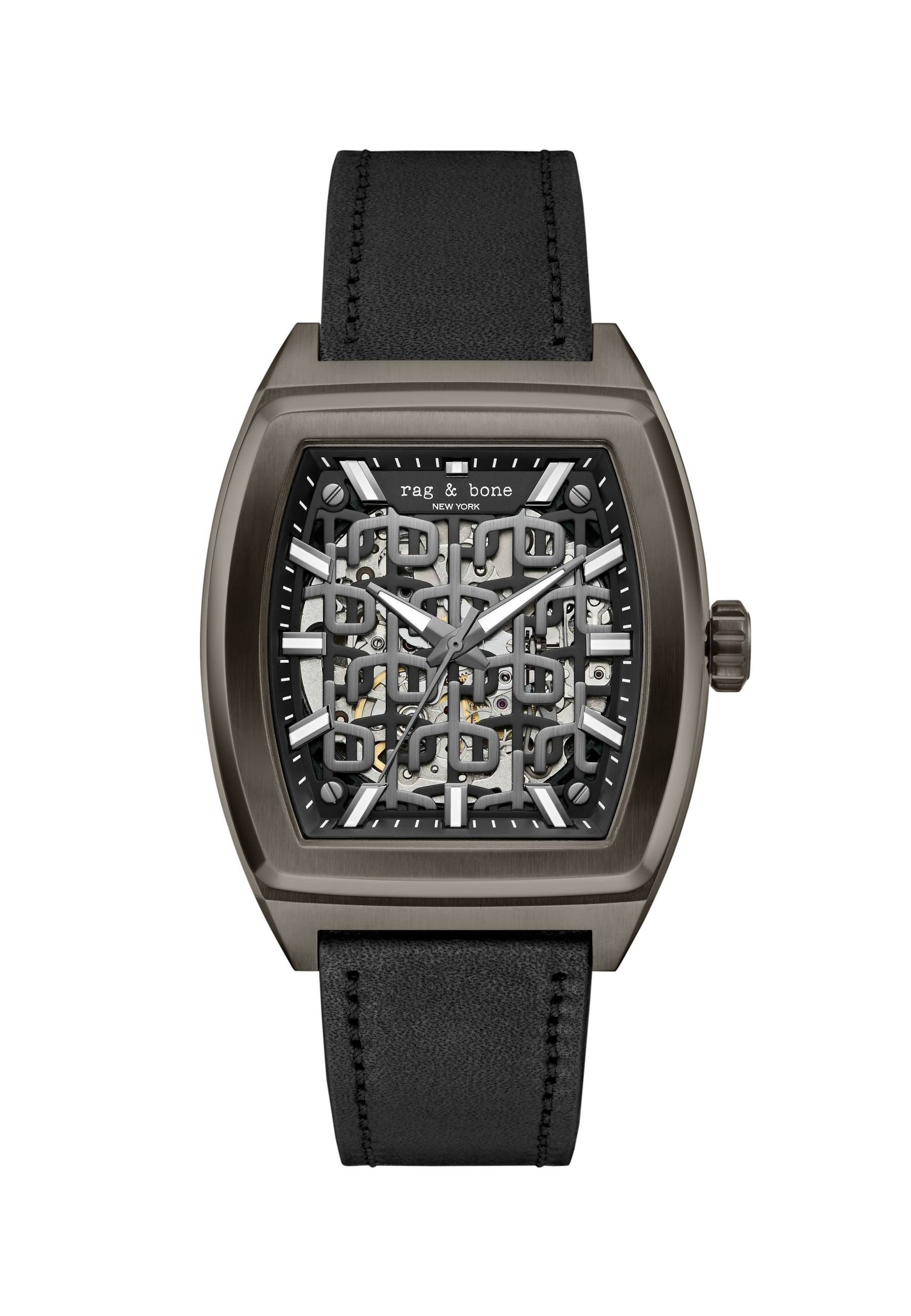 rag & bone Analog watch ' Mercer ' in Black: front
