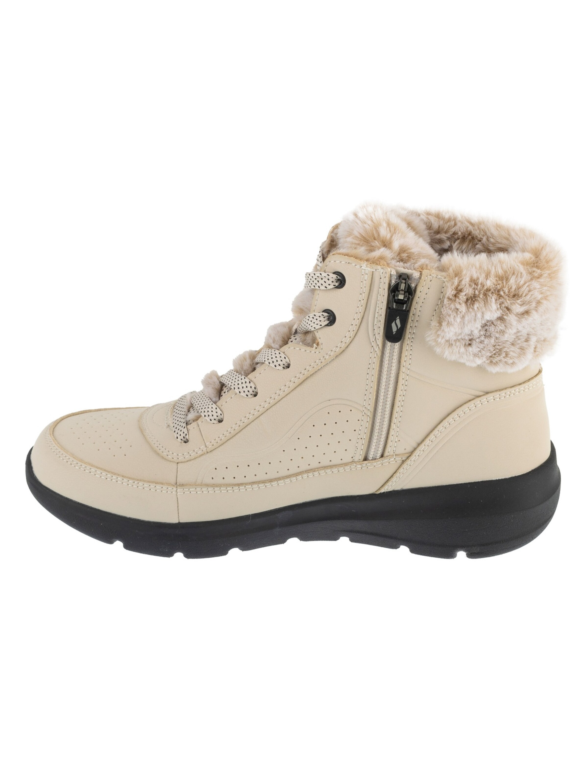 SKECHERS Lace-Up Boots 'Skechers Glacial Ultra - Mountain Muse' in Beige: front