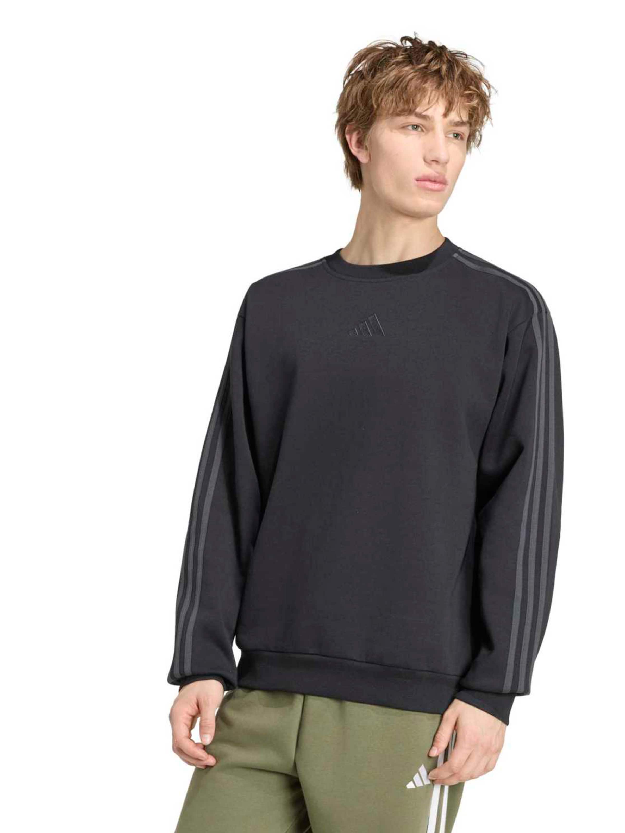ADIDAS SPORTSWEAR Urheilullinen collegepaita värissä musta: etupuoli