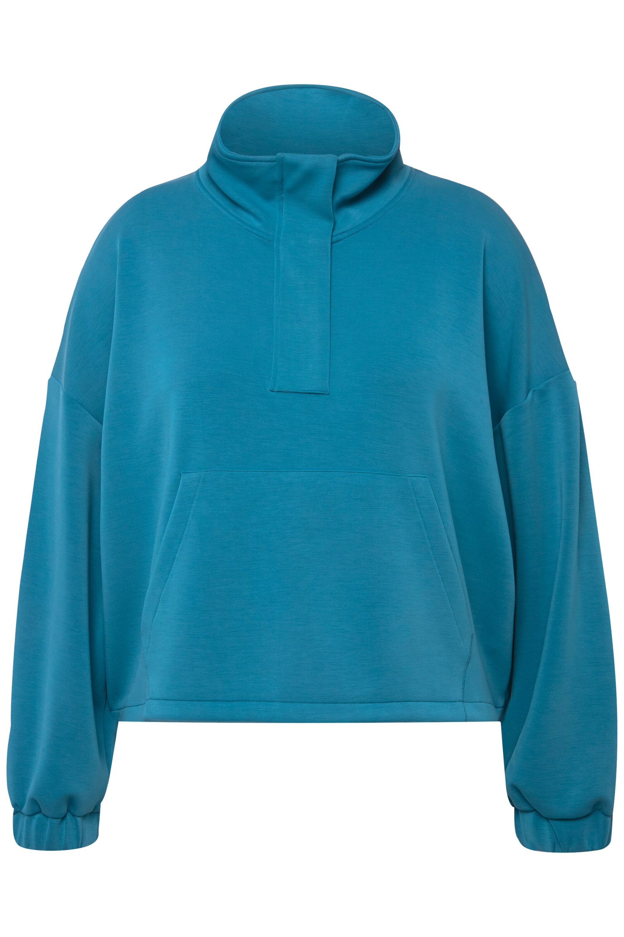 Ulla Popken Sweatshirt in Blauw: voorkant