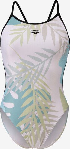 ARENA Sports swimsuit 'LIGHT FLORAL' in White: front