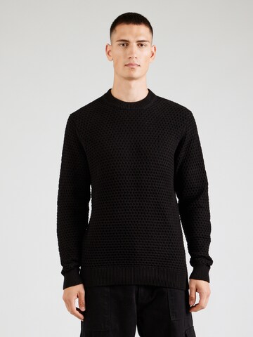 Casual Friday - Jersey 'CF Karl' en negro: frente