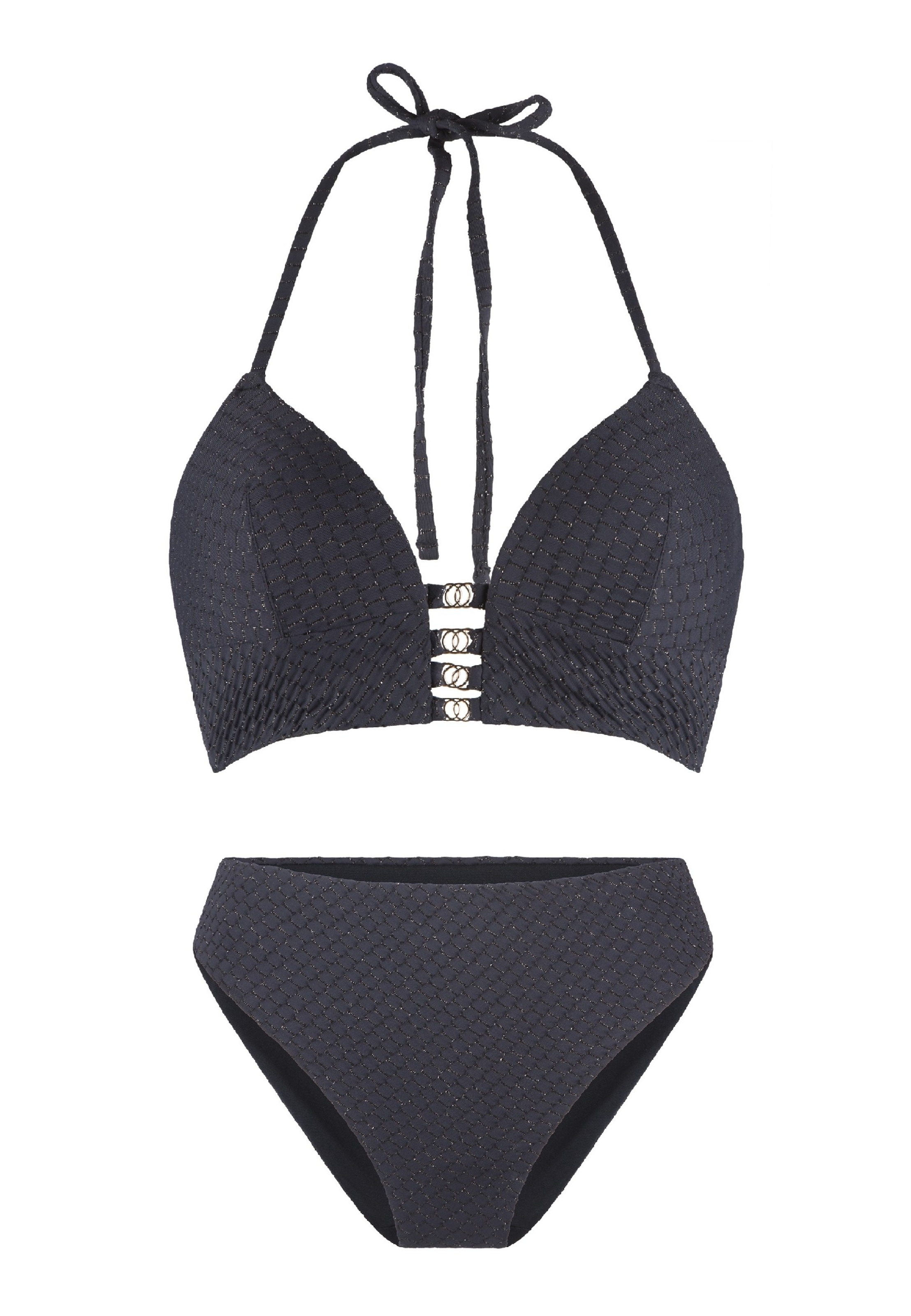Triangolo Bikini di LingaDore in nero: frontale