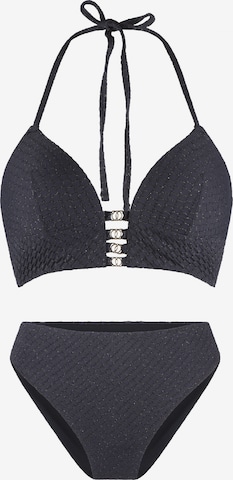 LingaDore Bikini in Black: front