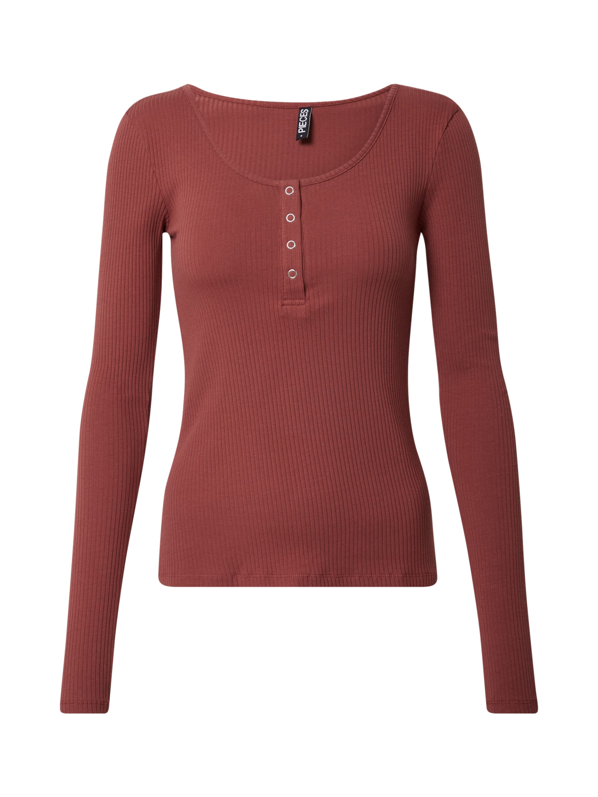 PIECES Μπλουζάκι &#x27;Kitte&#x27; σε κόκκινο: μπροστά