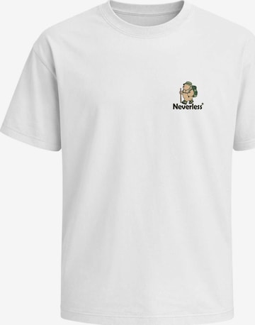 Neverless Shirt 'Hike Adventure Bear' in Weiß: Vorderseite