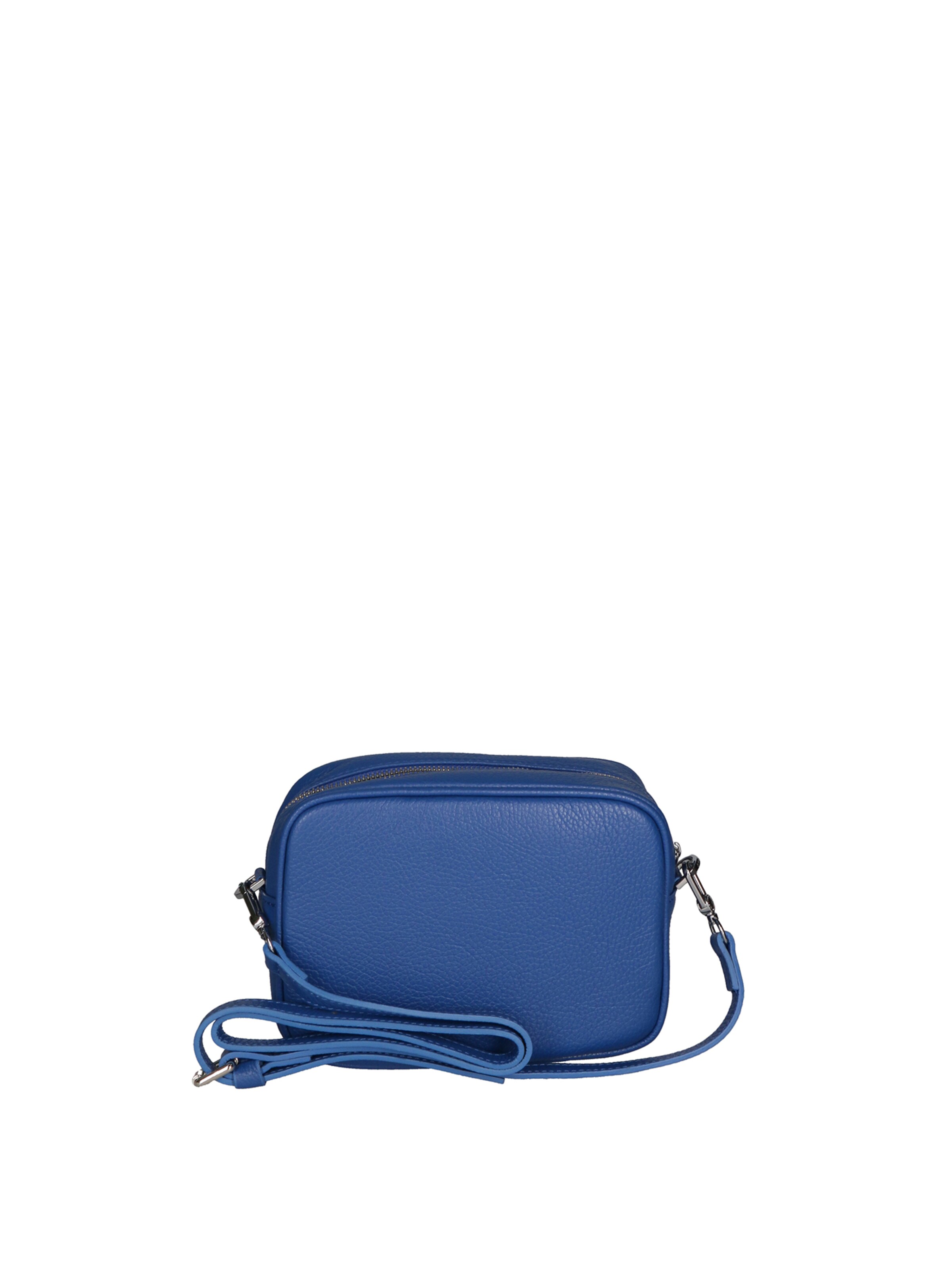 Borsa a tracolla 'Borsa a Tracolla Donna Pelle Virginia Rhinè Zip' di Virginia Rhinè in blu