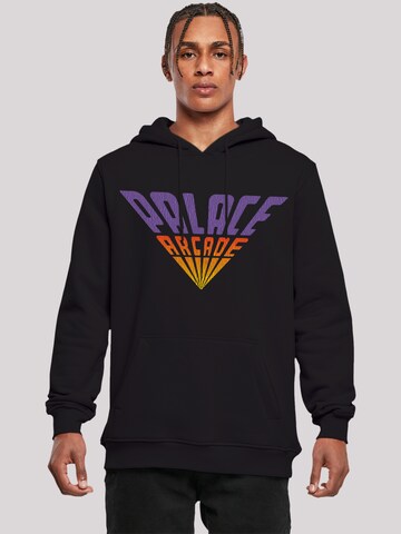 F4NT4STIC Sweatshirt 'Stranger Things Palace Arcade Netflix TV Series' in Black: front