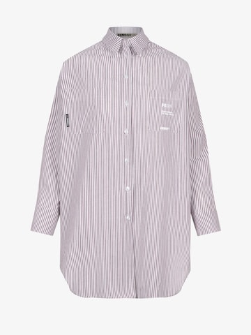 FEMSSY Tuniek 'TUNIC STRIPE DRESS BLUE' in Lila: voorkant