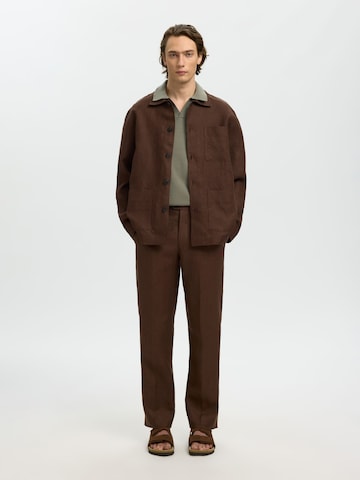 Regular fit Giacca di mezza stagione di SELECTED in marrone