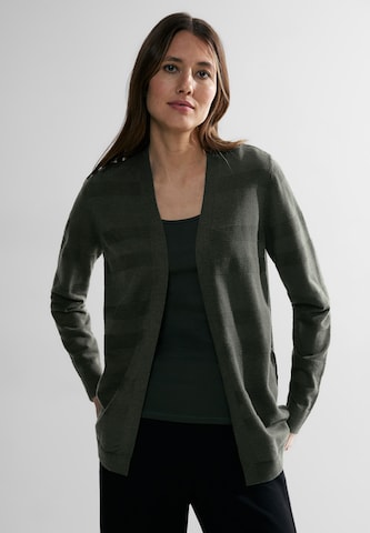 CECIL Knit Cardigan in Green: front