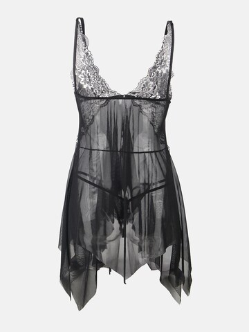 ORGANZA Lingerie Negligee in Black