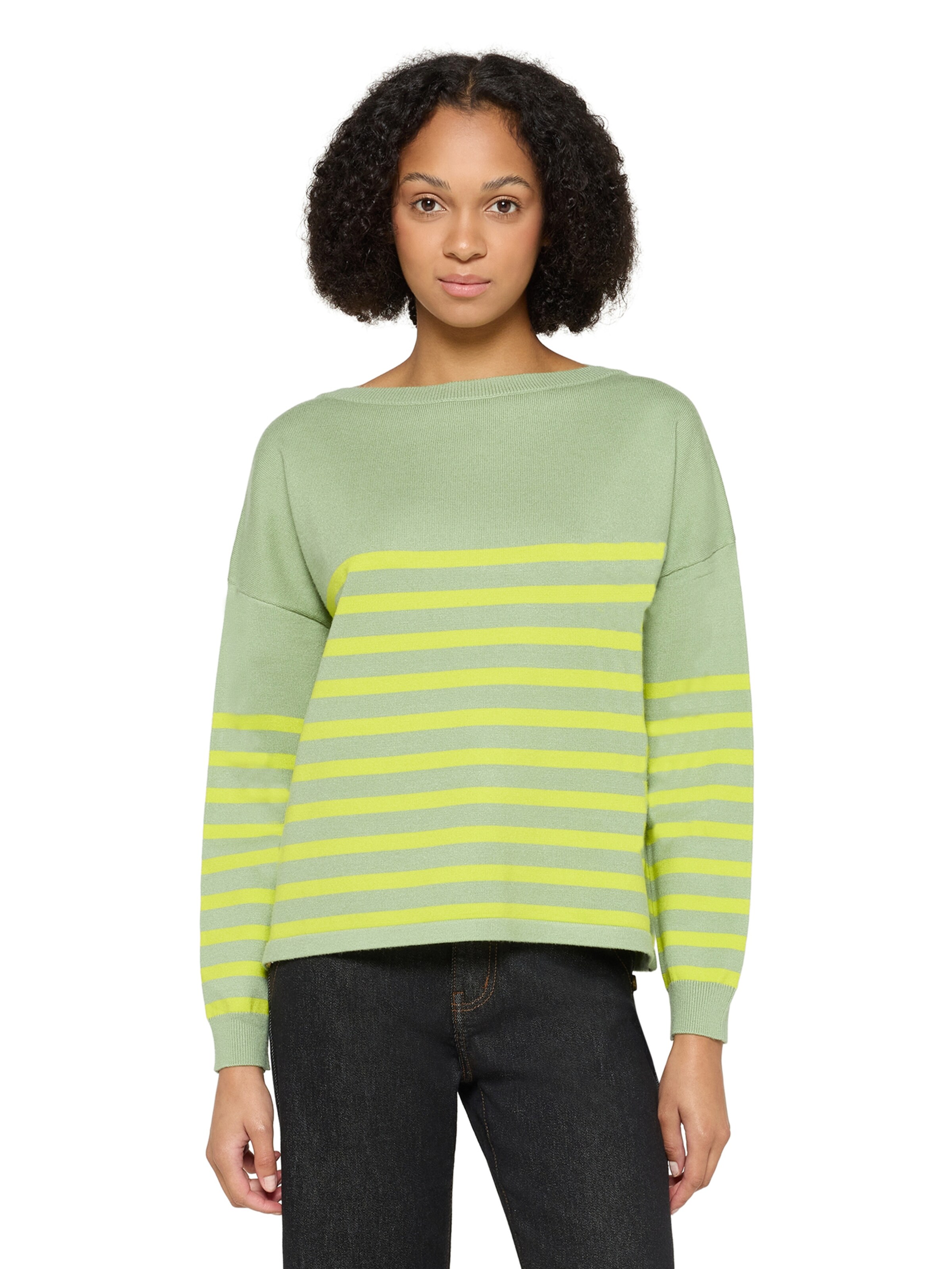 Cartoon Sweater in Green: front