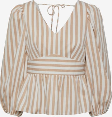 Y.A.S Blouse 'PLAZA' in Beige: voorkant