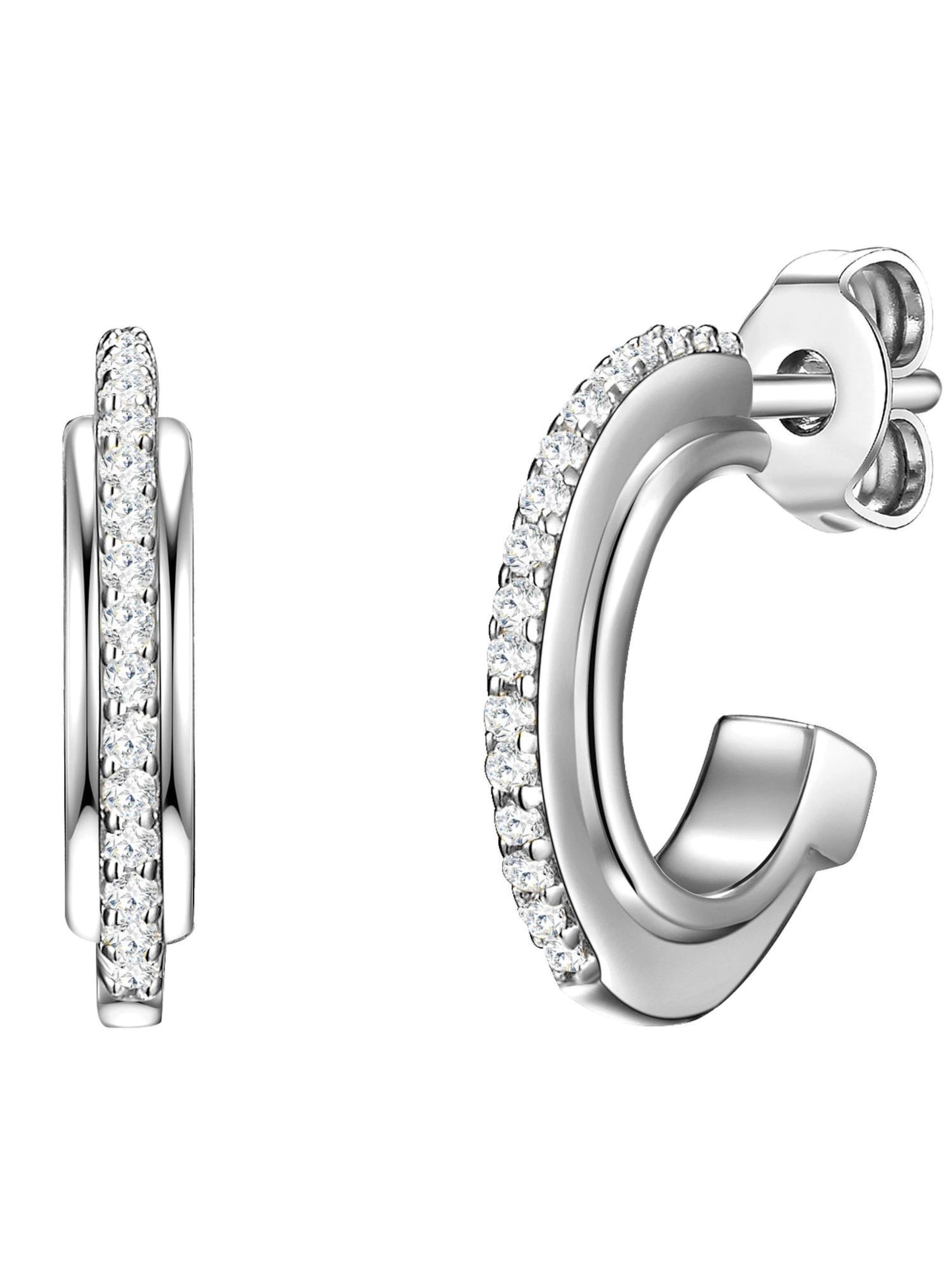 Boucles d'oreilles Glanzstücke München en argent : devant