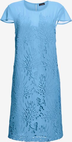 Robe de cocktail Goldner en bleu : devant