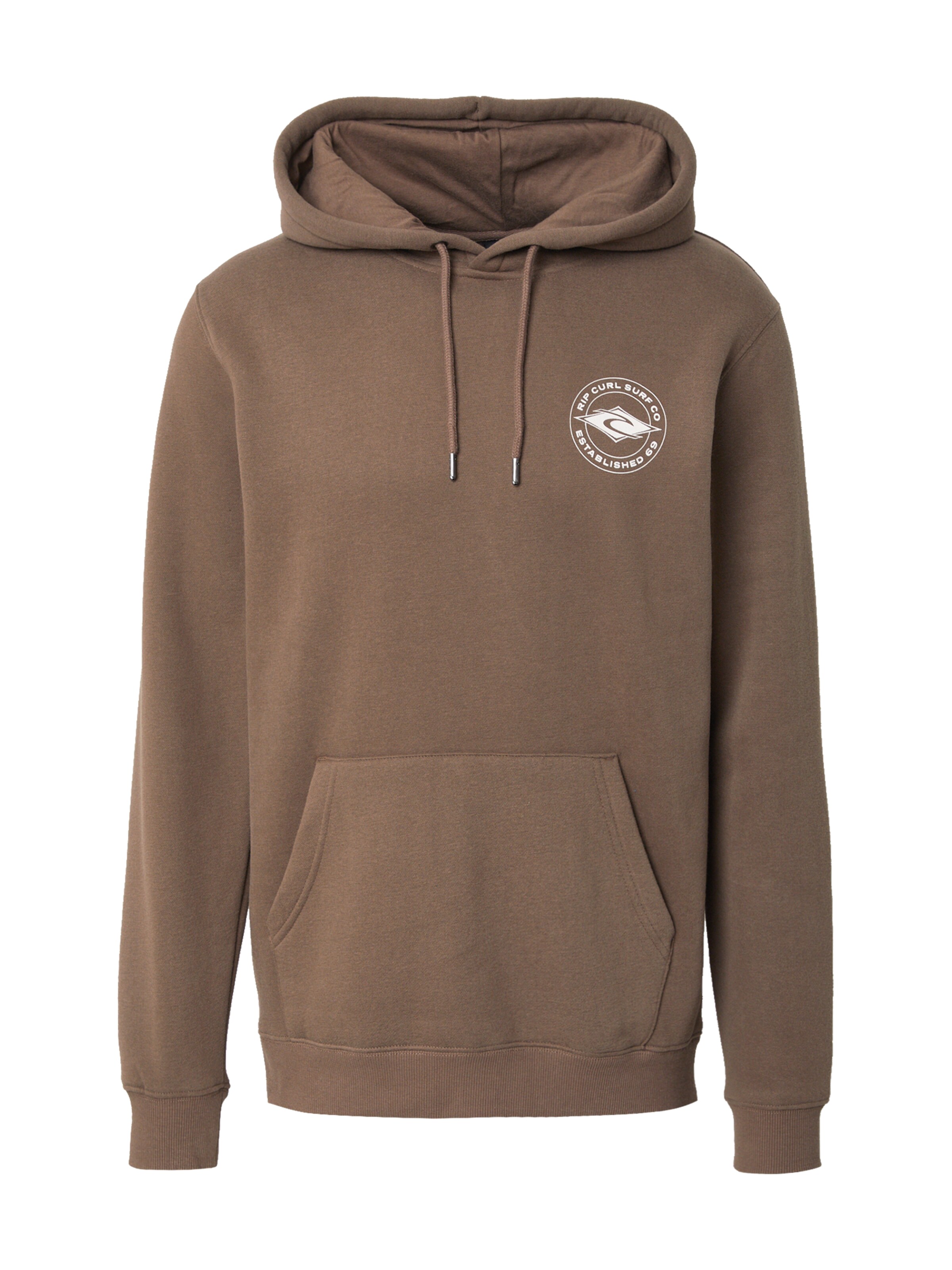 RIP CURL Athletic Sweatshirt in Brown: front