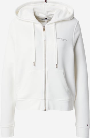 Veste de survêtement TOMMY HILFIGER en blanc : devant