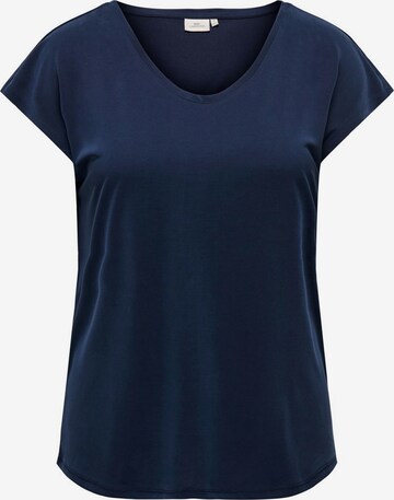 ONLY Carmakoma Shirt in Blauw: voorkant