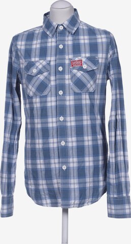 Superdry Button Up Shirt in S in Blue: front